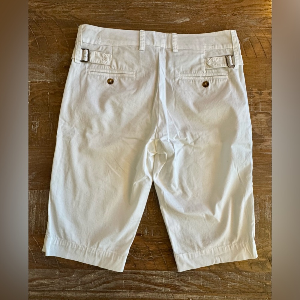 Vince Classic Women's White Chino Bermuda Shorts, Size 8 - Picture 7 of 7